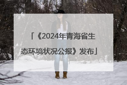 《2024年青海省生态环境状况公报》发布