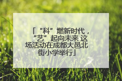 “科”燃新时代，“艺”起向未来 这场活动在成都大邑北街小学举行
