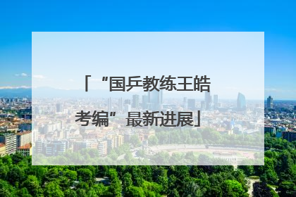 “国乒教练王皓考编”最新进展