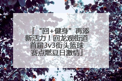 “回+健身”再添新活力！回龙观街道首届3v3街头篮球赛点燃夏日激情