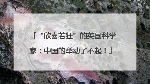 “欣喜若狂”的英国科学家：中国的举动了不起！