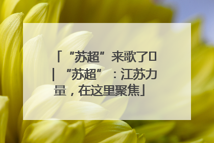 “苏超”来歌了⑪｜“苏超”：江苏力量，在这里聚焦
