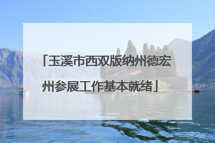 玉溪市西双版纳州德宏州参展工作基本就绪