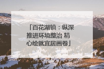 百花湖镇：纵深推进环境整治 精心绘就宜居画卷