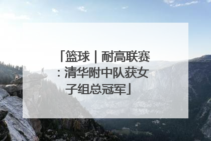篮球｜耐高联赛：清华附中队获女子组总冠军