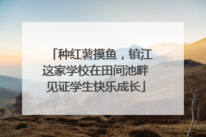 种红薯摸鱼，镇江这家学校在田间池畔见证学生快乐成长