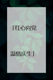 红心向党 温情庆生