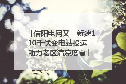 信阳电网又一新建110千伏变电站投运 助力老区清凉度夏