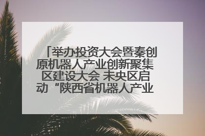 举办投资大会暨秦创原机器人产业创新聚集区建设大会 未央区启动“陕西省机器人产业聚集区”建设