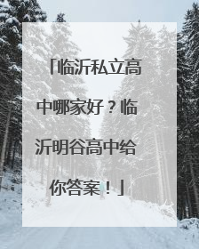 临沂私立高中哪家好？临沂明谷高中给你答案！