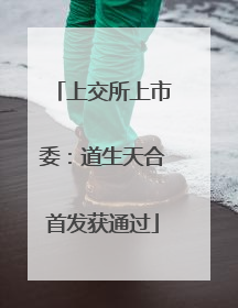 上交所上市委：道生天合首发获通过