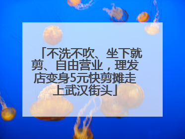 不洗不吹、坐下就剪、自由营业，理发店变身5元快剪摊走上武汉街头