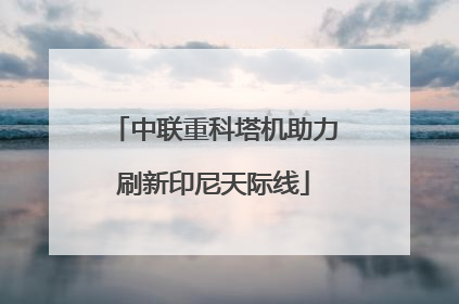 中联重科塔机助力刷新印尼天际线