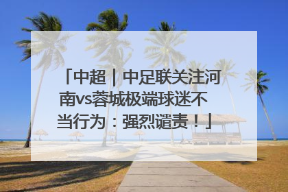中超｜中足联关注河南vs蓉城极端球迷不当行为：强烈谴责！