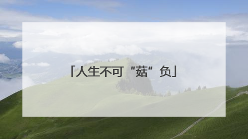 人生不可“菇”负