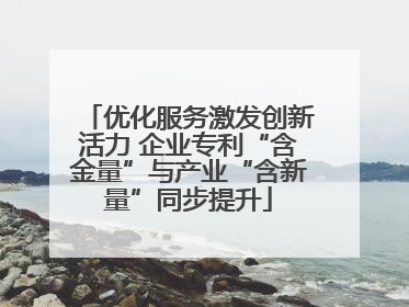 优化服务激发创新活力 企业专利“含金量”与产业“含新量”同步提升