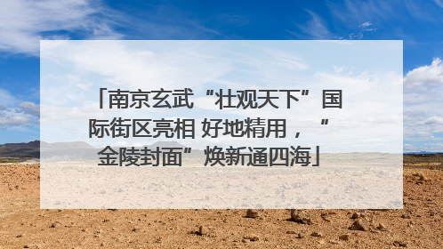 南京玄武“壮观天下”国际街区亮相 好地精用，“金陵封面”焕新通四海