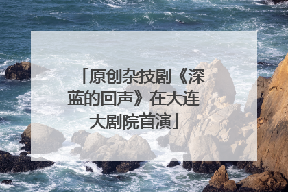 原创杂技剧《深蓝的回声》在大连大剧院首演