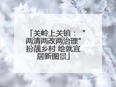 关岭上关镇：“两清两改两治理”扮靓乡村 绘就宜居新图景
