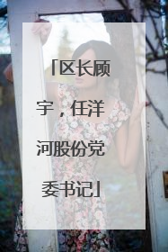 区长顾宇，任洋河股份党委书记