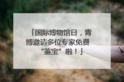 国际博物馆日，青博邀请多位专家免费“鉴宝”啦！