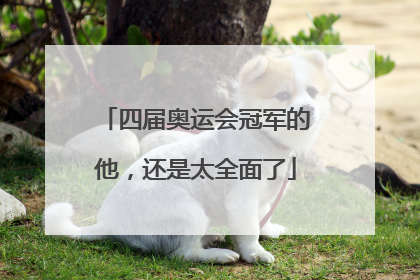 四届奥运会冠军的他，还是太全面了
