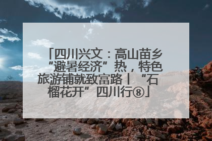 四川兴文：高山苗乡“避暑经济”热，特色旅游铺就致富路丨“石榴花开”四川行⑧