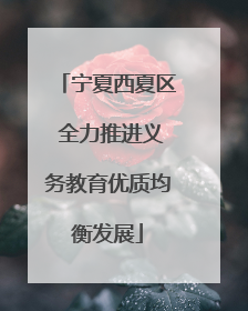 宁夏西夏区 全力推进义务教育优质均衡发展