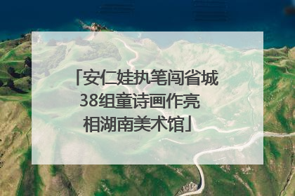 安仁娃执笔闯省城 38组童诗画作亮相湖南美术馆