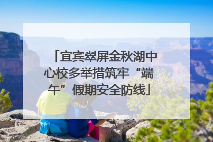 宜宾翠屏金秋湖中心校多举措筑牢“端午”假期安全防线