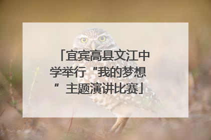 宜宾高县文江中学举行“我的梦想”主题演讲比赛
