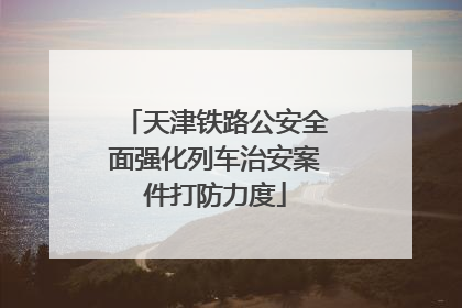 天津铁路公安全面强化列车治安案件打防力度