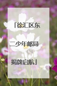 徐汇区东二少年邮局揭牌启航