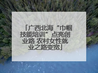 广西北海“巾帼技能培训”点亮创业路 农村女性就业之路变宽