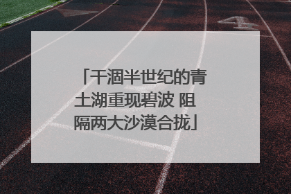 干涸半世纪的青土湖重现碧波 阻隔两大沙漠合拢