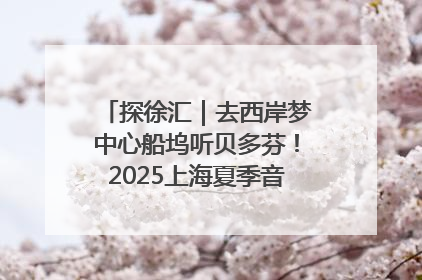 探徐汇｜去西岸梦中心船坞听贝多芬！2025上海夏季音乐节公布节目阵容