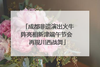 成都非遗演出火牛阵亮相新津端午节会 再现川西战舞