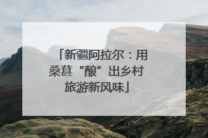 新疆阿拉尔：用桑葚“酿”出乡村旅游新风味