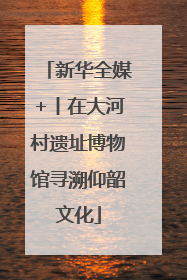 新华全媒+丨在大河村遗址博物馆寻溯仰韶文化