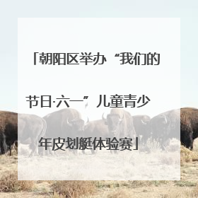 朝阳区举办“我们的节日·六一”儿童青少年皮划艇体验赛