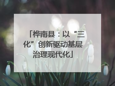 桦南县：以“三化”创新驱动基层治理现代化