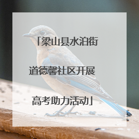 梁山县水泊街道德馨社区开展高考助力活动