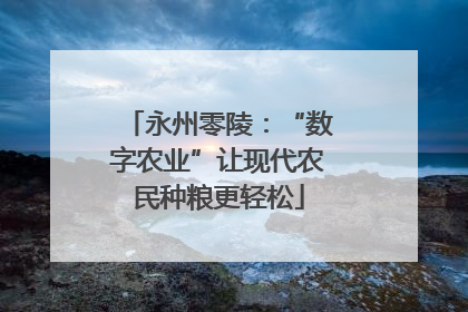 永州零陵：“数字农业”让现代农民种粮更轻松