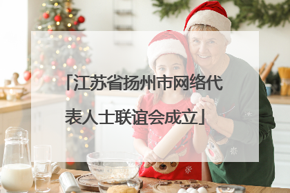 江苏省扬州市网络代表人士联谊会成立