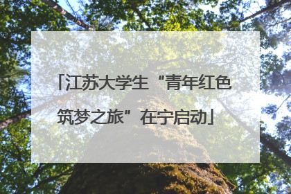 江苏大学生“青年红色筑梦之旅”在宁启动