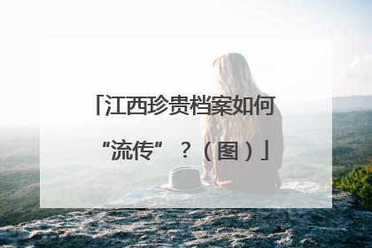 江西珍贵档案如何“流传”？（图）