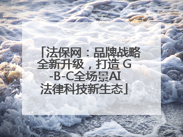 法保网：品牌战略全新升级，打造 G-B-C全场景AI法律科技新生态