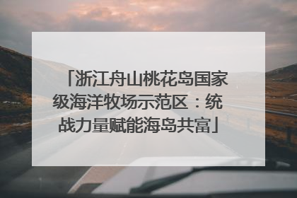 浙江舟山桃花岛国家级海洋牧场示范区：统战力量赋能海岛共富