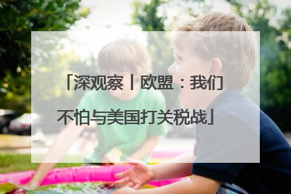 深观察丨欧盟：我们不怕与美国打关税战