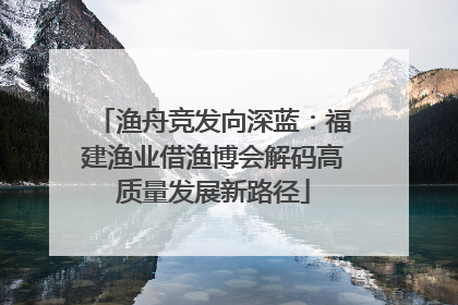 渔舟竞发向深蓝：福建渔业借渔博会解码高质量发展新路径